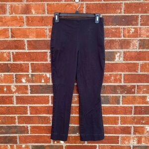 Everlane Womens 0 Black Side Zip Cropped Ankle Skinny Pants